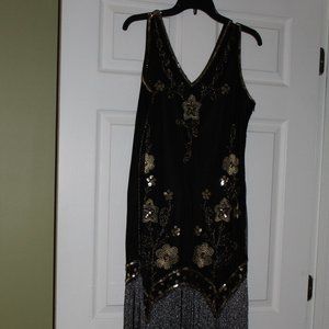 1920 GATSBY FLAPPER COSTUME SET.